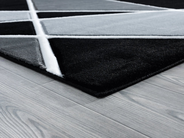 United Weavers Bristol Kanza Grey Rug - angle view