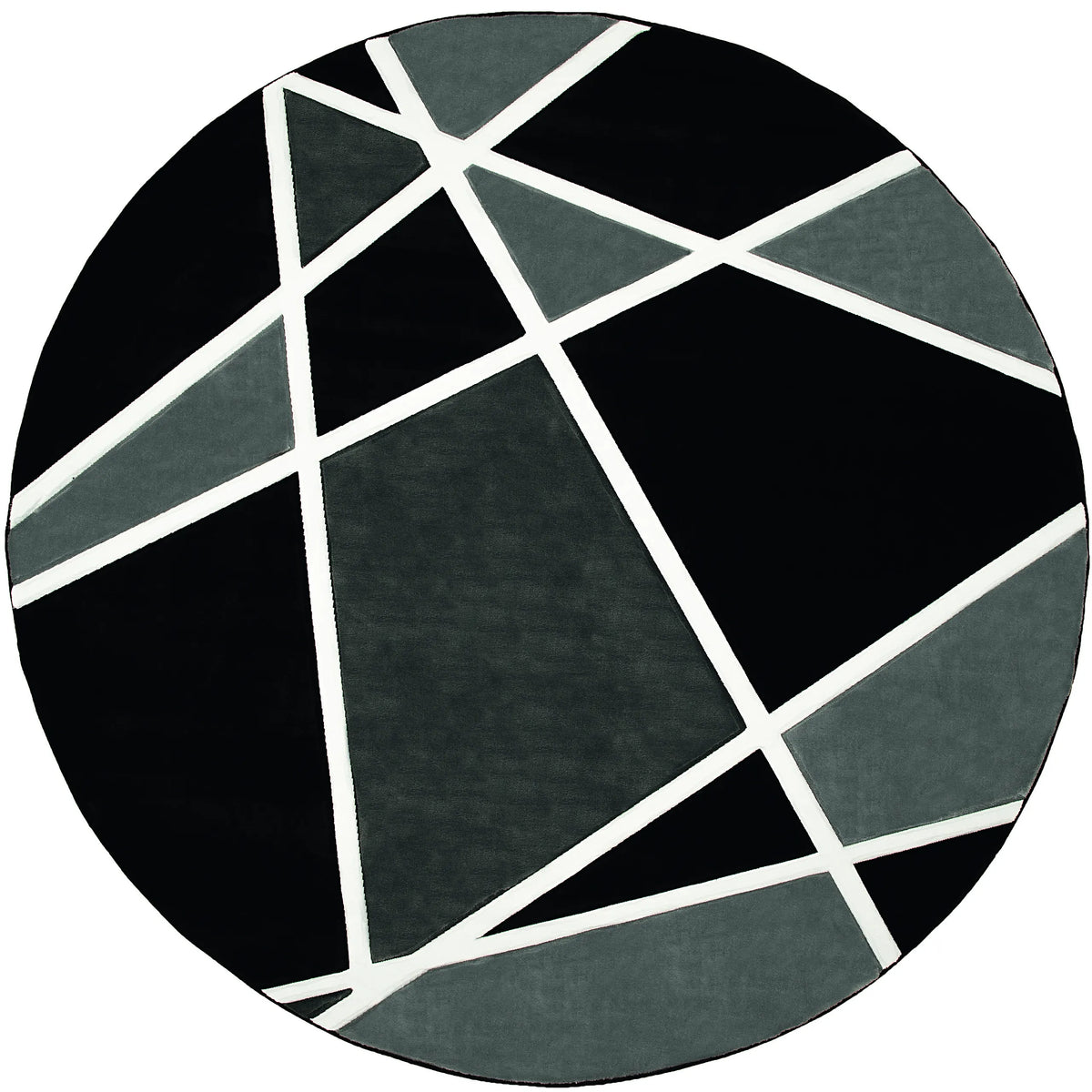 United Weavers Bristol Kanza Grey Rug - round front view
