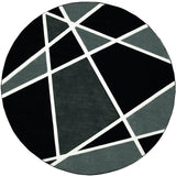 United Weavers Bristol Kanza Grey Rug - round front view