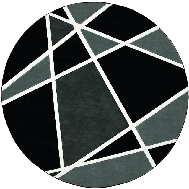 United Weavers Bristol Kanza Grey Rug - round front view