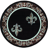 United Weavers Bristol Lilium Brown Rug - round front view