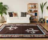 United Weavers Bristol Lilium Brown Rug - room scene