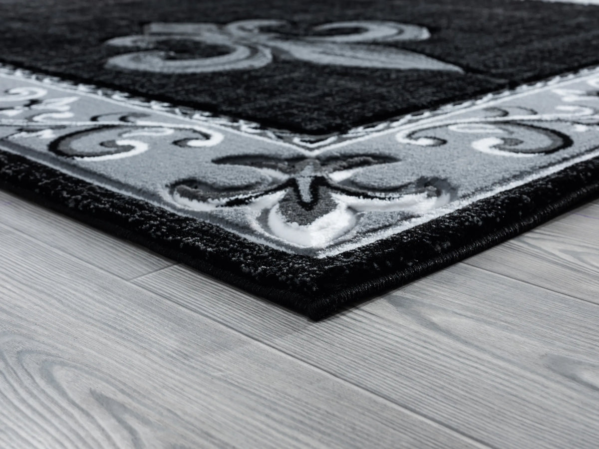 United Weavers Bristol Lilium Grey Rug - angle view