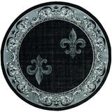 United Weavers Bristol Lilium Grey Rug - round front view