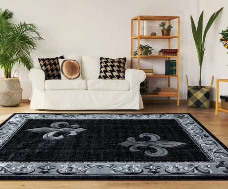 United Weavers Bristol Lilium Grey Rug - room scene