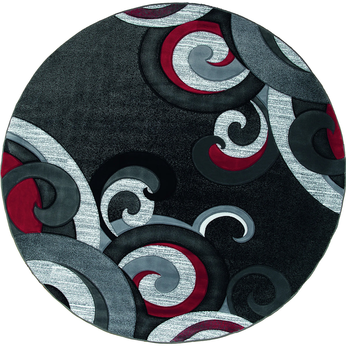 United Weavers Bristol Rhiannon Red Rug - round front view