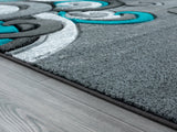 United Weavers Bristol Rhiannon Turquoise Rug - pile height detail
