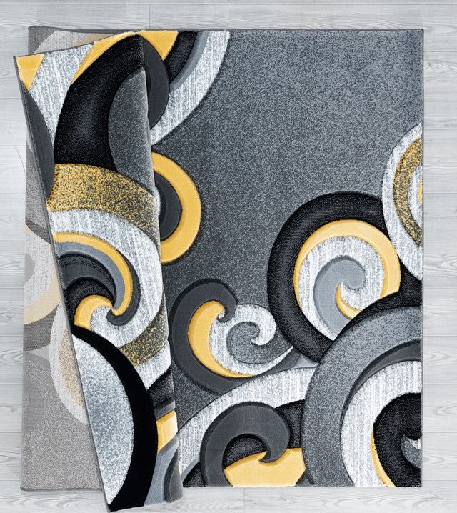 United Weavers Bristol Rhiannon Yellow Rug - backing detail