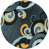 United Weavers Bristol Rhiannon Yellow Rug - round front view