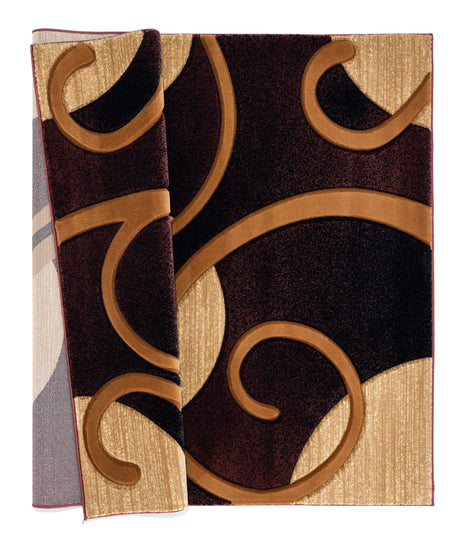 United Weavers Bristol Riley Brown Rug - backing detail