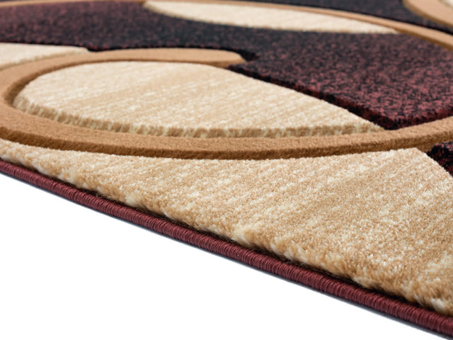 United Weavers Bristol Riley Brown Rug - pile height detail