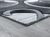 United Weavers Bristol Riley Grey Rug - angle view