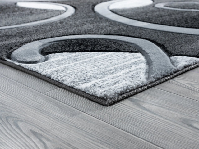 United Weavers Bristol Riley Grey Rug - angle view