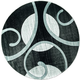 United Weavers Bristol Riley Grey Rug - round front view