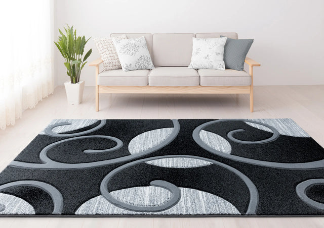 United Weavers Bristol Riley Grey Rug - room scene