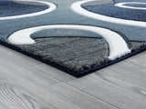 United Weavers Bristol Riley Navy Rug - angle view