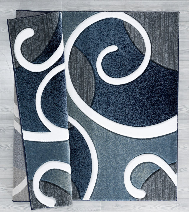United Weavers Bristol Riley Navy Rug - backing detail
