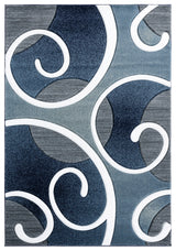 United Weavers Bristol Riley Navy Rug - front view