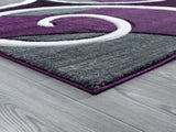 United Weavers Bristol Riley Plum Rug - angle view