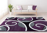 United Weavers Bristol Riley Plum Rug - room scene
