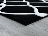 United Weavers Bristol Rodanthe Black Rug - angle view