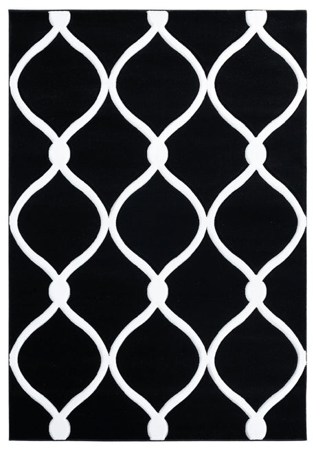United Weavers Bristol Rodanthe Black Rug - front view