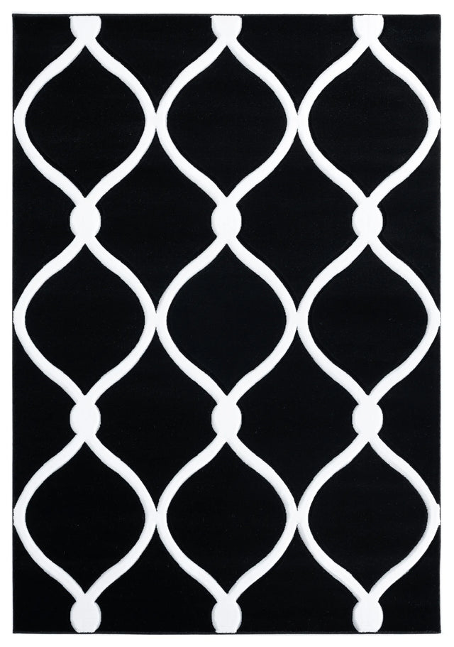 United Weavers Bristol Rodanthe Black Rug - front view