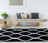 United Weavers Bristol Rodanthe Black Rug - room scene