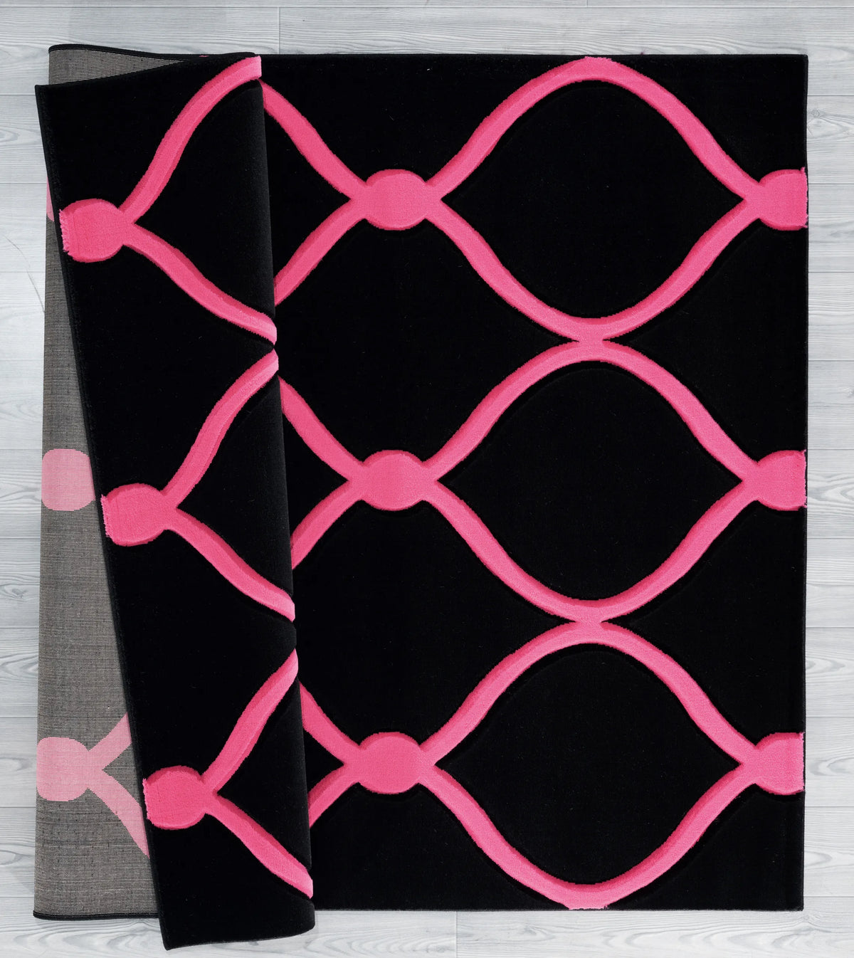 United Weavers Bristol Rodanthe Pink Rug - backing detail