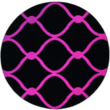 United Weavers Bristol Rodanthe Pink Rug - round front view