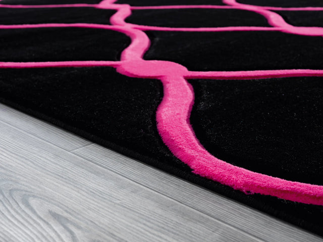 United Weavers Bristol Rodanthe Pink Rug - pile height detail