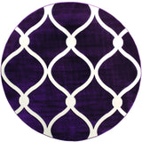 United Weavers Bristol Rodanthe Plum Rug - round front view