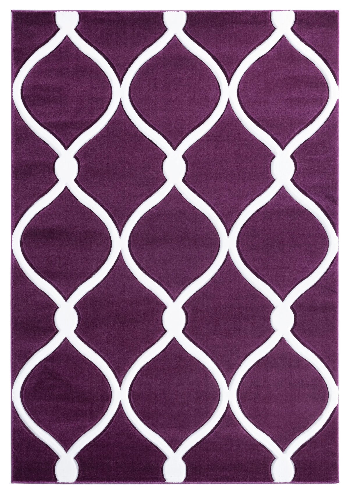 United Weavers Bristol Rodanthe Plum Rug - front view