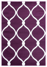 United Weavers Bristol Rodanthe Plum Rug - front view