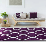 United Weavers Bristol Rodanthe Plum Rug - room scene