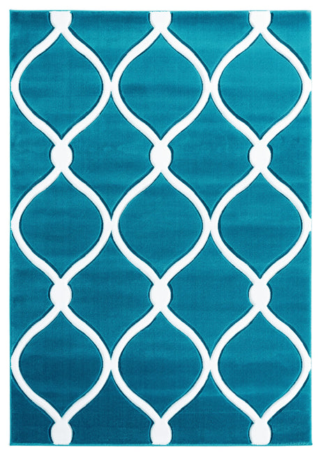 United Weavers Bristol Rodanthe Turquoise Rug - front view