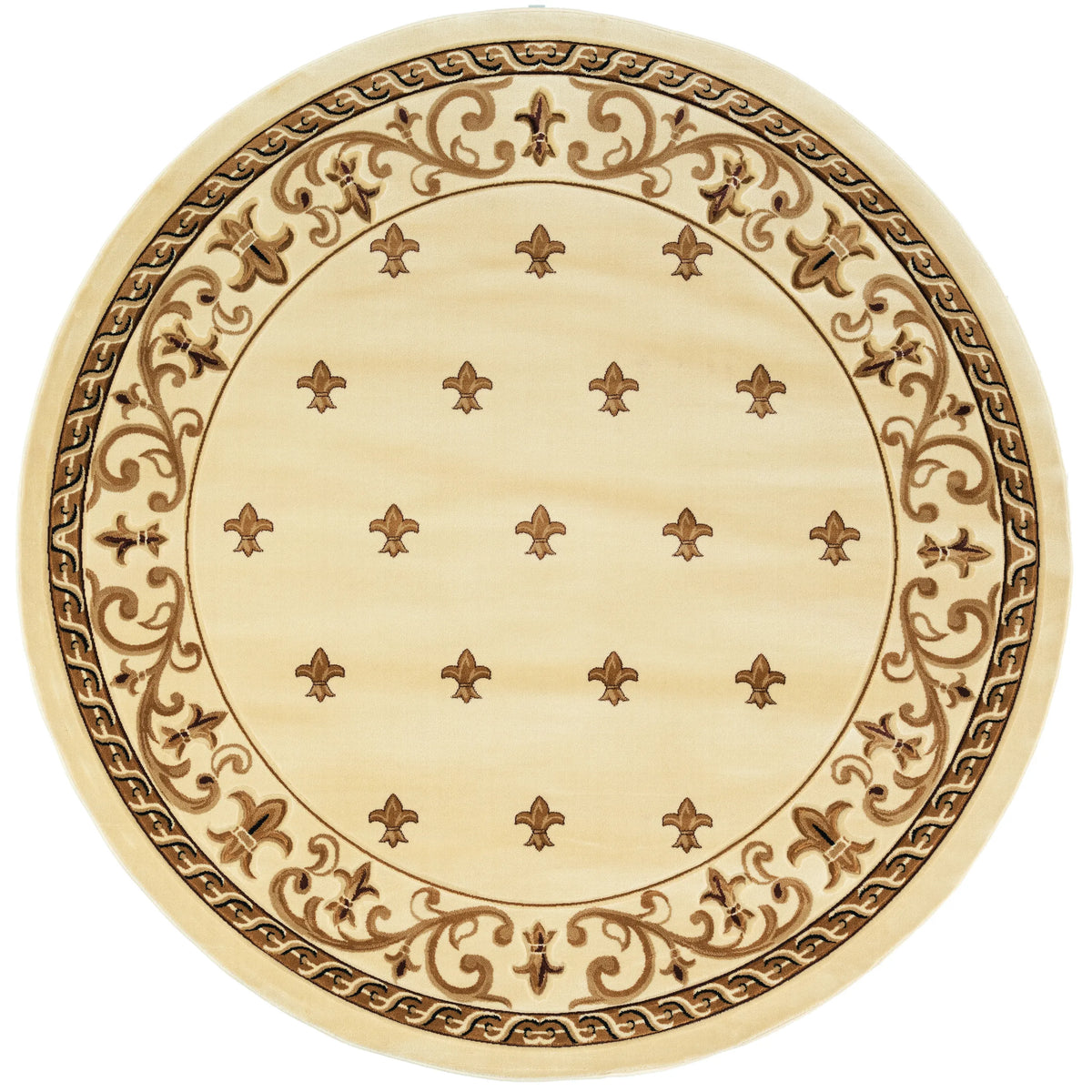 United Weavers Bristol Wington Beige Rug - round front view