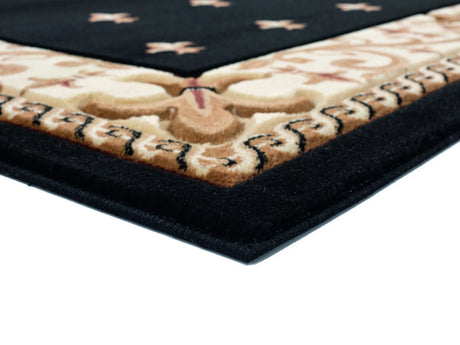 United Weavers Bristol Wington Black Rug - angle view