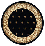 United Weavers Bristol Wington Black Rug - round front view