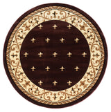 United Weavers Bristol Wington Brown Rug - round front view