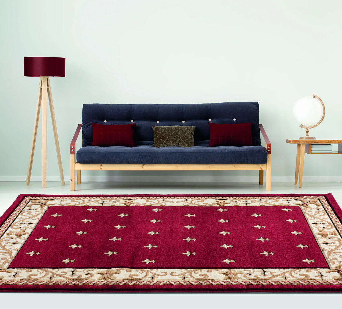 United Weavers Bristol Wington Burgundy Rug - room scene