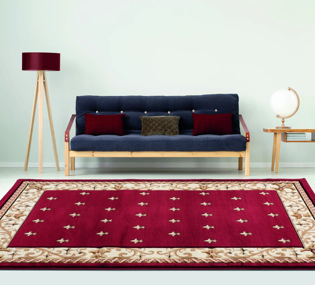 United Weavers Bristol Wington Burgundy Rug - room scene