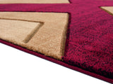 United Weavers Bristol Zine Burgundy Rug - pile height detail
