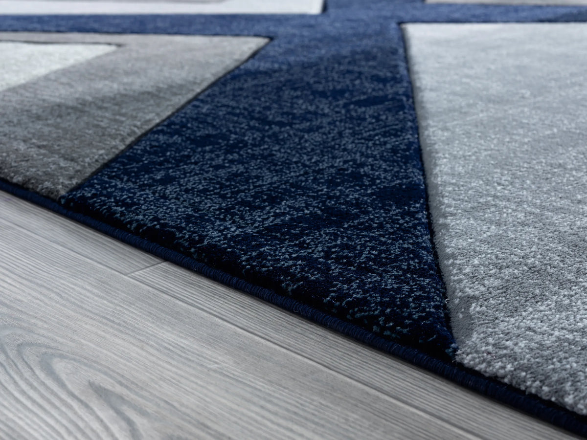 United Weavers Bristol Zine Navy Rug - pile height detail