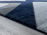 United Weavers Bristol Zine Navy Rug - pile height detail