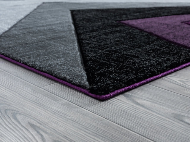 United Weavers Bristol Zine Plum Rug - angle view