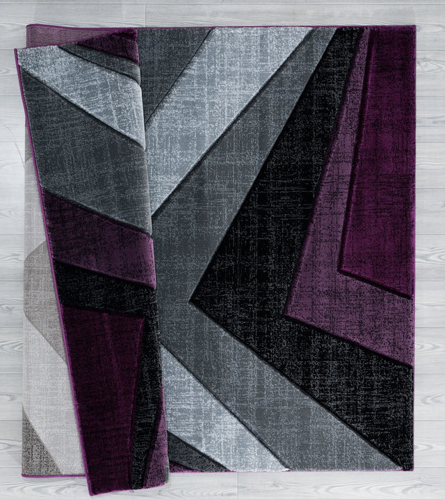 United Weavers Bristol Zine Plum Rug - backing detail