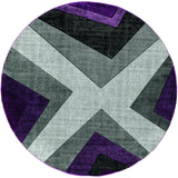 United Weavers Bristol Zine Plum Rug - round front view
