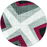 United Weavers Bristol Zine Red Rug - round front view