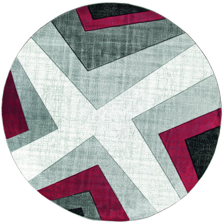 United Weavers Bristol Zine Red Rug - round front view